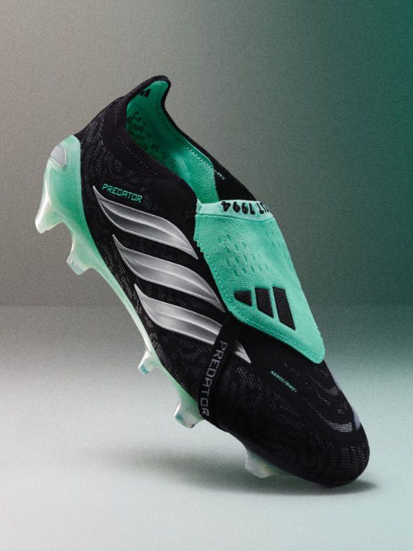 Black and green adidas Predator football boot