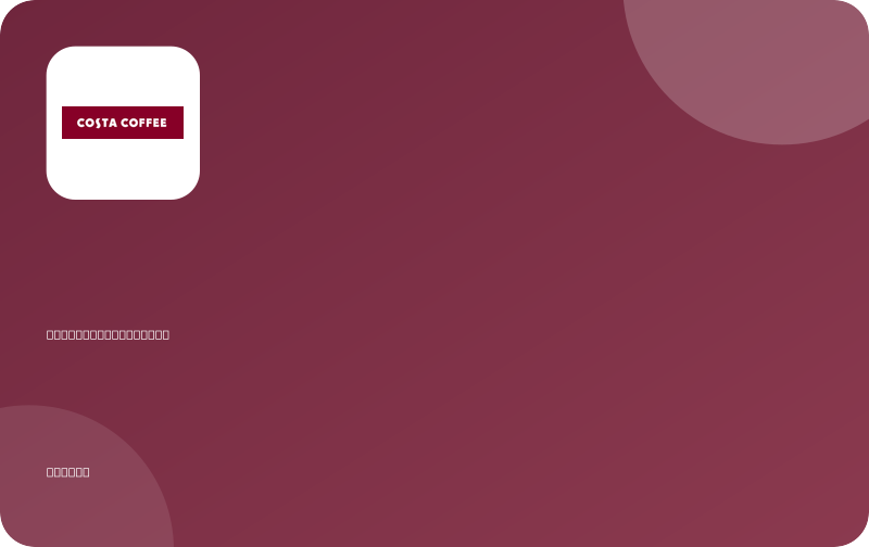 £20.00 Costa Coffee gift card, To A Happy Person